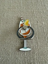 APEROL SPRITZ Cell Phone Holder Metal Ring keychain ITALY 3M Sticky Back New