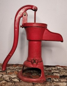 Antique Red Jacket Well Pump Davenport IA Hand Pitcher Pump