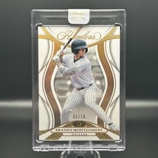 2025 Panini Flawless Diamond BRADEN MONTGOMERY Gold No. 4 05/10 White Sox