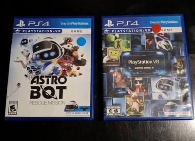 Lot Astro Bot Rescue Mission VR & PS4 VR Demo Disk 3  - Sony PlayStation 4 VR 
