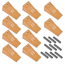 X156 X156S Dirt Teeth Bucket Teeth/Tooth with P156 Roll Pins 10Pcs Alloy Steel