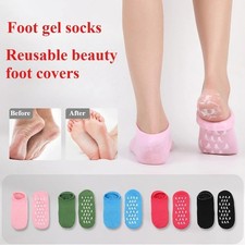 2 Pcs Foot Care Socks Spa Silicone Moisturizing Gel Anti Cracking Protector US
