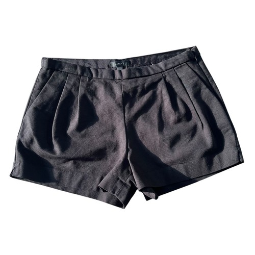 J. Crew NWT Women’s Size 8 Black Shorts Pleated Mid Rise Cotton Pique Dressy