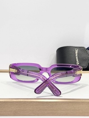Chrome Hearts Zelda Sunglasses Luxury Light Purple Cross Frames