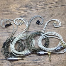 Audio Cable for SHURE DIY MMCX connector L-shaped curved insert four strands