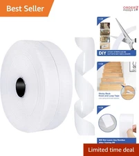 Nylon Hook and Loop Fastener Tape 26ft Heavy Duty Sticky Back Strips for Home...