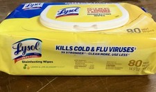 6 Packs Of 80ct Of Lysol Lemon  Lime Blossem Scent Disinfecting Wipes