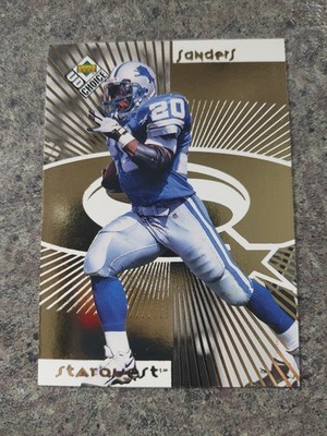 1998 UDCC Starquest Gold Barry Sanders #10/100 NICE RARE