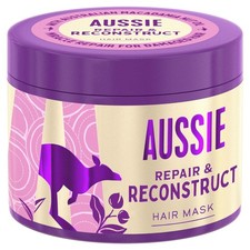 Aussie Repair & Reconstruct Hair Mask, Vegan 300 ml (Pack of 1), Purple