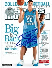 TYLER HANSBROUGH signed (NORTH CAROLINA TAR HEELS) 8X10 photo ACOA SC51826