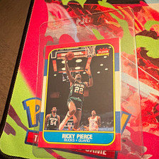 Fleer 1986-87 Fleer Premier Ricky Pierce Milwaukee Bucks #87 Base Set Card