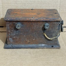 Vintage Kokomo Electric Ignition Coil Box Model T Era Antique Wood