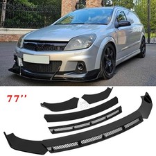 For Vauxhall Astra VXR Glossy Black Front Bumper Lip Spoiler Splitter Lower Kit