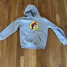 Buc-ees Classic Gray Hoodie Unisex Kids Youth Large