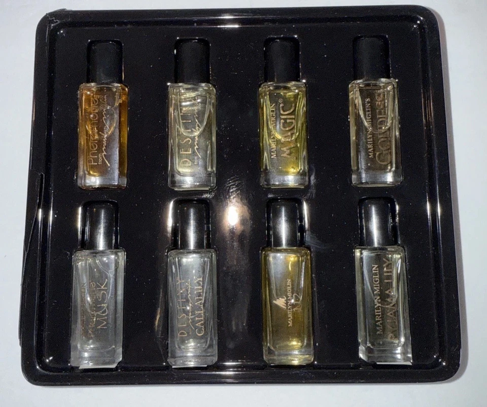 Marilyn Miglin Library Of Fragrance Mini 8 - 0,25 OZ NUEVO EN CAJA Feromona Diosa Almizcle Foto 2 de 4