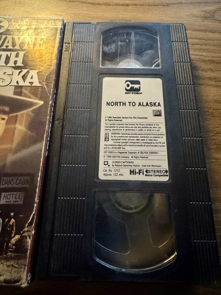 North to Alaska (VHS, 1992) Джон Уэйн, Капуцин, Фабиан, Эрни Ковач - Изображение 3 из 4