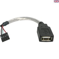 6-Inch USB 2.0 Cable – A Female to 4 Pin Motherboard Header for Fast Connections