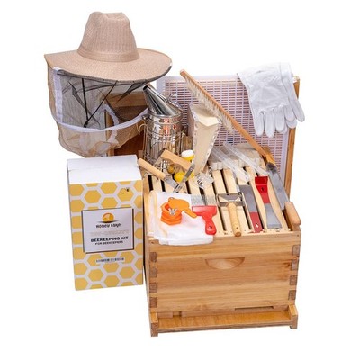 Honey Lake 10 Frame Beehive Starter Kit and Beekeeping Supplies Tool Kit, Bee...