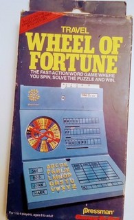 1988 Vintage Wheel of Fortune Travel Game by Pressman Games To Go