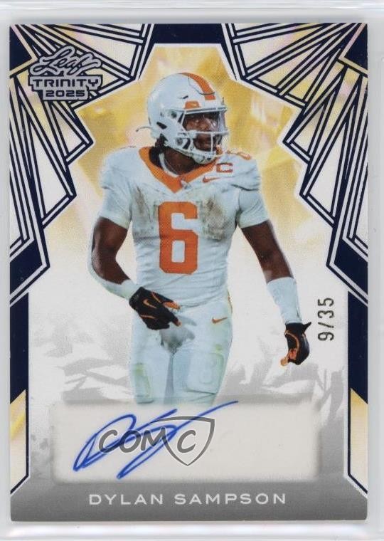 2025 Leaf Trinity Blue /35 Dylan Sampson #BA-DS1 Rookie Auto RC 0u66