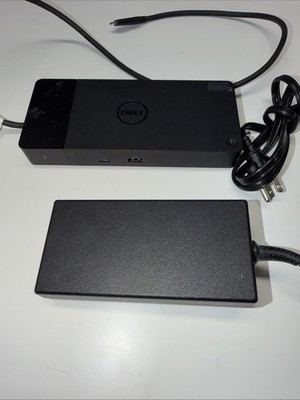 Dell WD19TBS USB Type-C Docking Station Black w/ 180W power adapter/untested