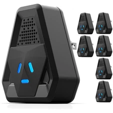 3 Mode Ultrasonic Indoor Pest Repeller - Family Safe & Energy Efficient 6 Count