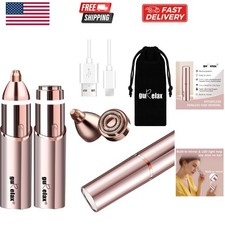 Eyebrow  Facial Trimmer: 2-in-1 Electric Facial Hair Removal  Eyebrow Shave...
