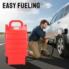 16 Gallon 60L Portable Fuel Caddy Tank with 12V DC Electric Transfer Pump