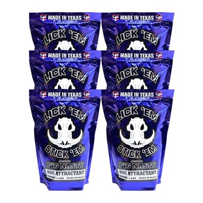 Pig Nasty Hog Attractant | Wild Boar & Hog Hunting Granular Feed | 6 or 10 Pack