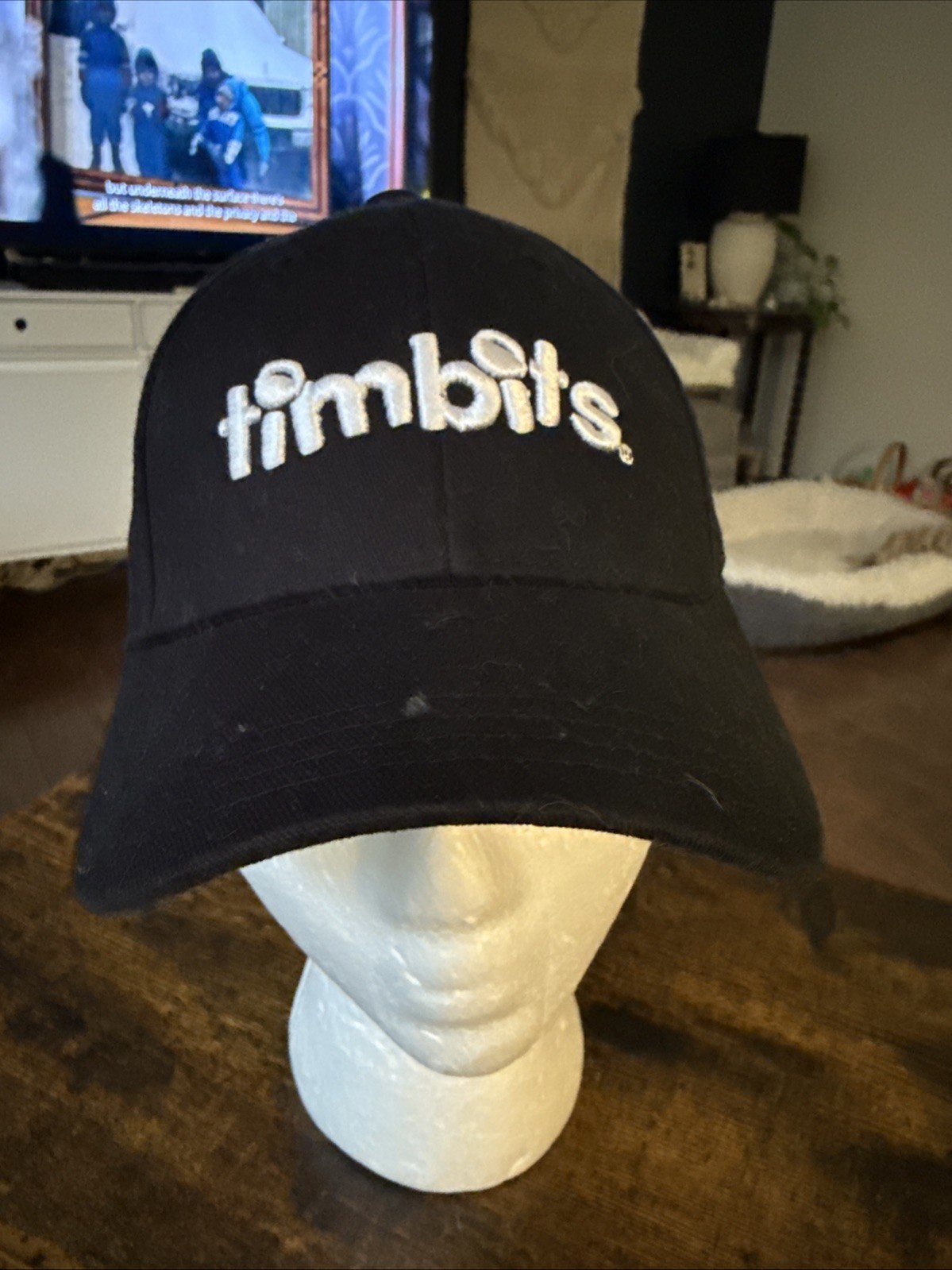 Timbits Tim Hortons  Black Strapback Baseball Cap… - image 1