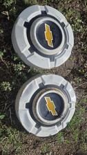 Chevy Dog Dish 10 12 Hubcaps 1969-1975 C10 Truck 12 Ton 15 White Nice Pair 2