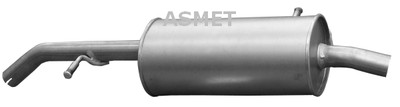 Asmet 09.071 Rear Muffler for Citroën, Peugeot