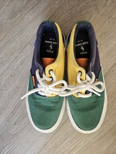 Used POLO Ralph Lauren Keaton Boy's 13 Multicolor Canvas Shoes