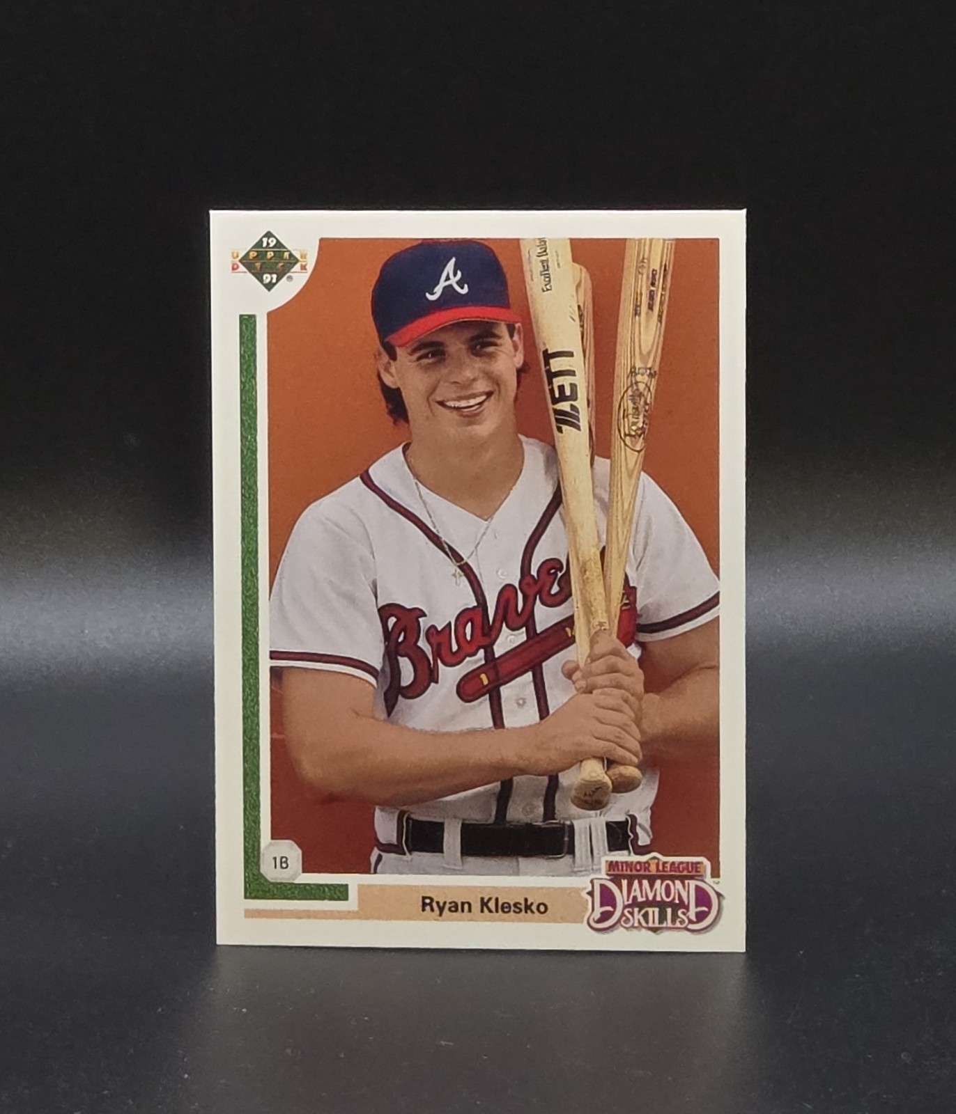 1991 Upper Deck Final Edition RYAN KLESKO Rookie Card #8F Atlanta Braves