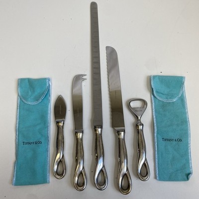 TIFFANY & CO - Elsa Peretti Sterling Silver Serving & Bar Tools 5 Pcs