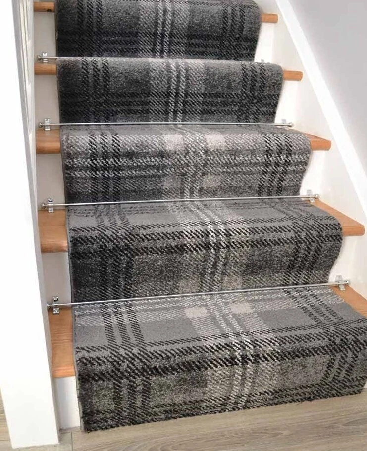 Grey Tartan Stair Carpet Corridor Rugs Very Long Hallway Hall Runner ANY Length
Opens in a new windo
