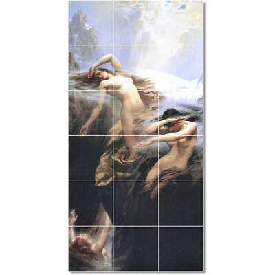 Herbert James Draper Mythology Tile Mural PT22322. 24 x 48 (18) 8x8 tiles