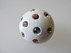Vintage Funky Colorful Domed Retro Earrings — photo 5