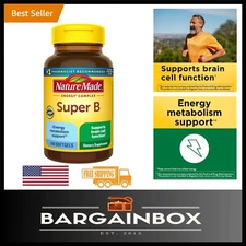 USP Verified Super B Energy Complex - 160 Softgels Daily Brain Health Booster