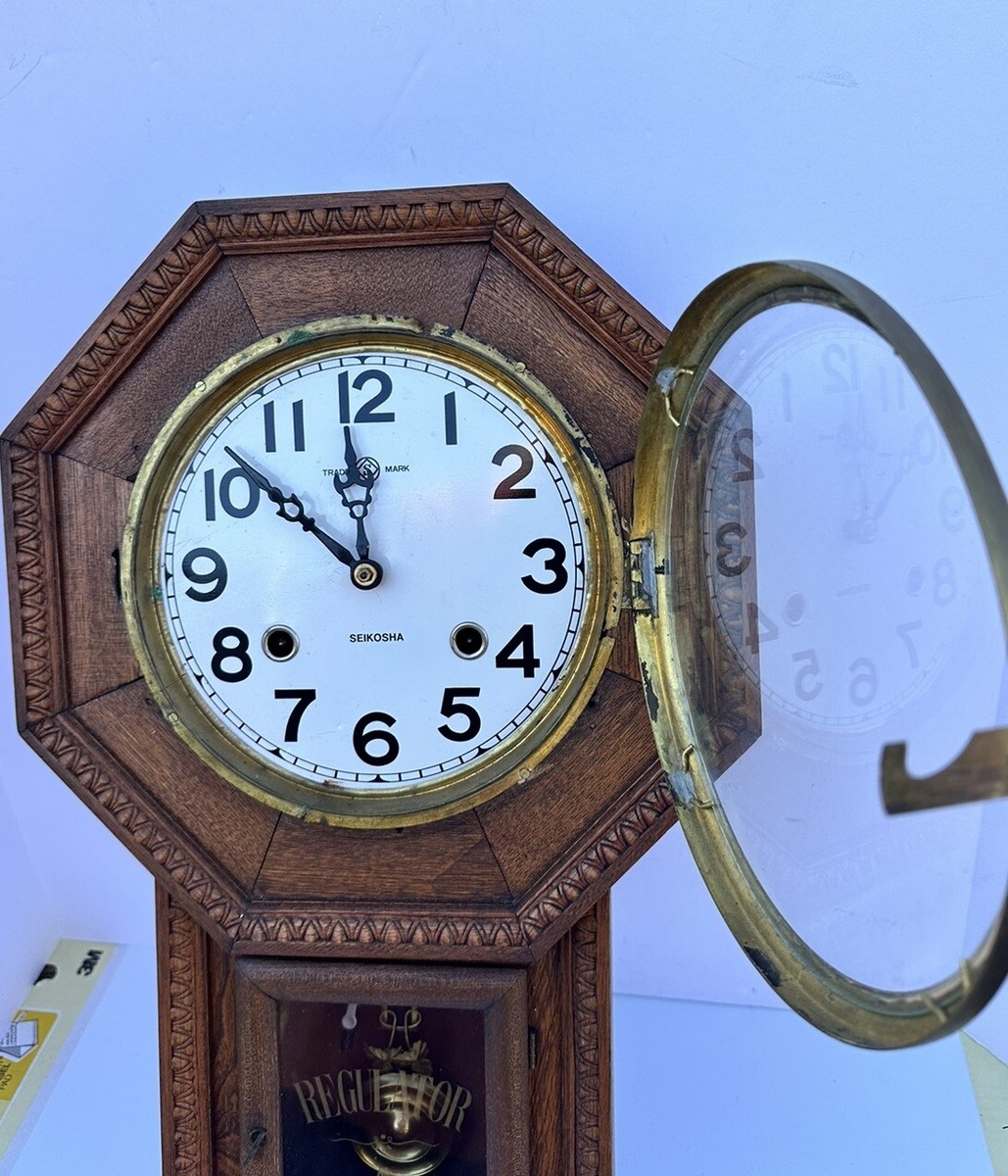 インテリア時計 antique wall clock Amazon.com: Clockswise Vintage Grandfather-Style Wall Clock