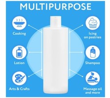 16oz Plastic Bottles with lids 3 Pack BPA Free Latex-Free, Food-Grade