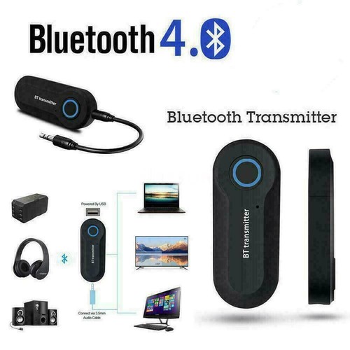 Bluetooth 4.0 Transmitter Audio Wireless Adapter 3.5mm Jack A2DP Stereor TV F3N7 - 第 2/11 張圖片