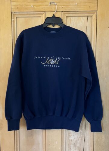 Jansport Womens VINTAGE 90s UC Berkeley Mom USA Sweatshirt Sz. Small Blue SP GDD