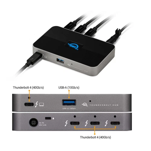 OWC Thunderbolt Hub 5-port, USB-C/TB3/TB4 OWCTB4HUB5P