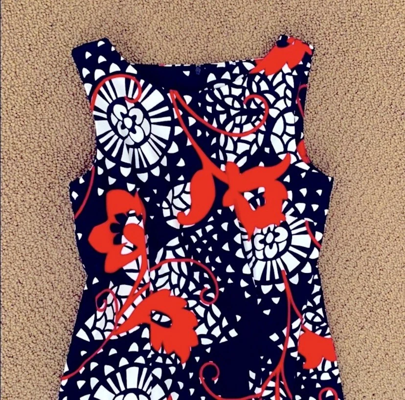 Abito Alyx Floreale Rosso Nero