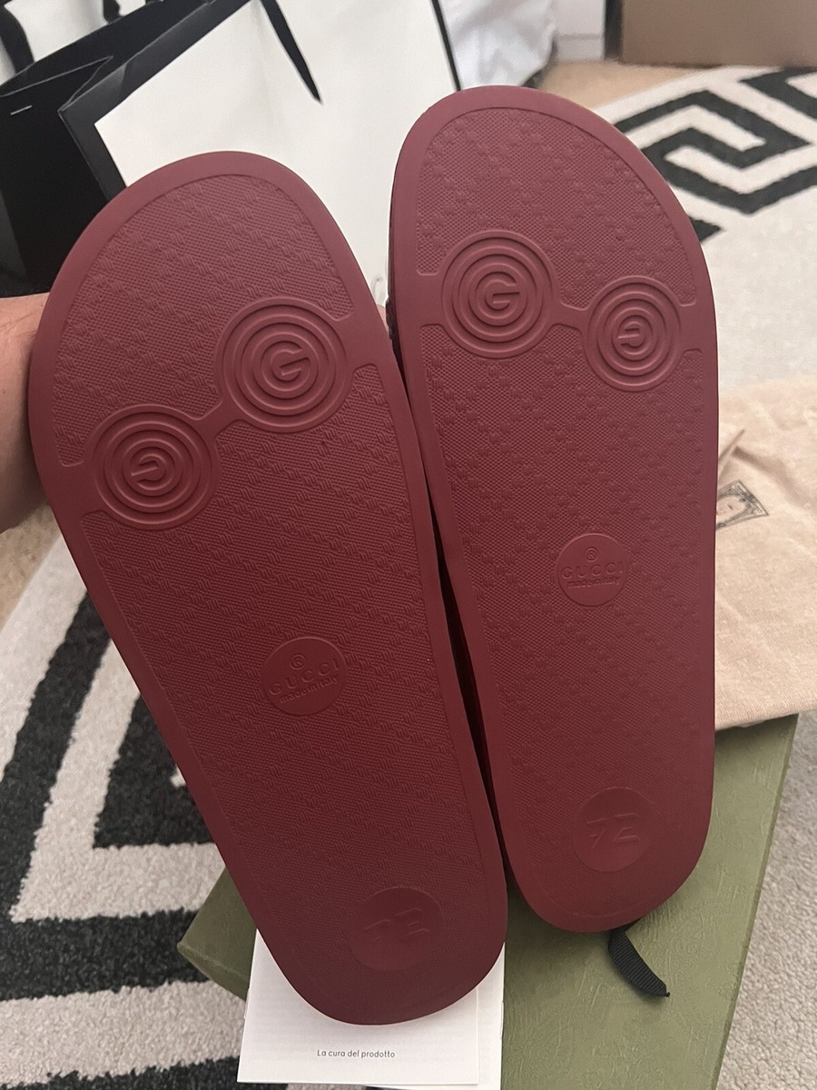 NWB Gucci x Doraemon Men's Pool Slides Sandals 11G Approx 11.5US