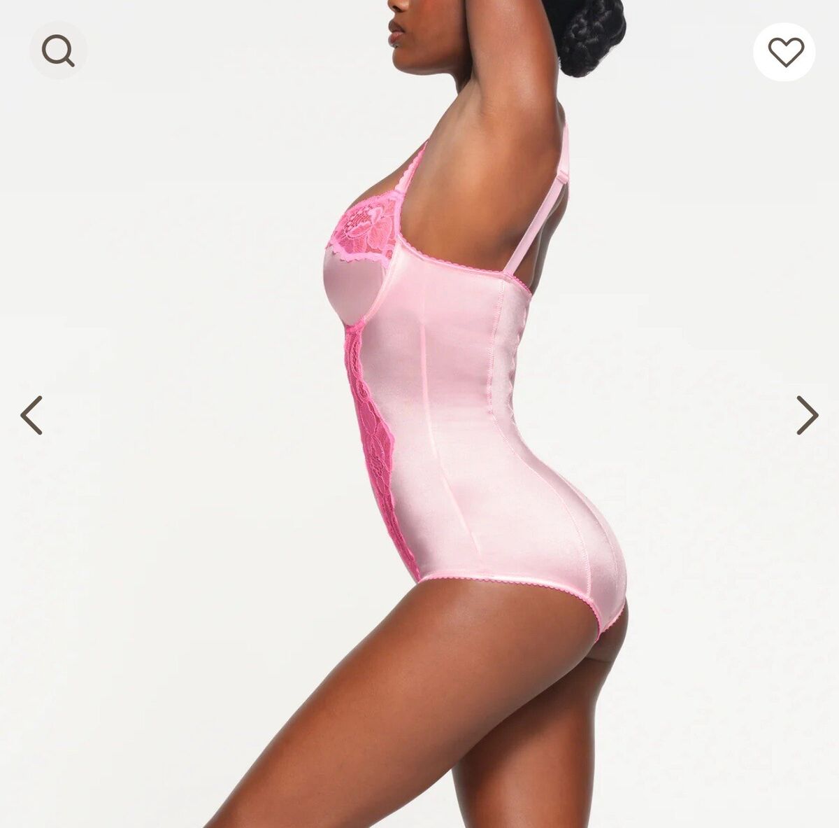 skims stretch satin lace Balconette brief bodysuit Size XS skims stretch satin lace Balconette brief bodysuit Size XS