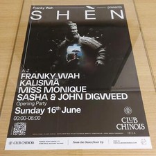 SHEN 2024 FRANKY WAH @ CLUB CHINOIS IBIZA - IBIZA CLUB POSTERS - DJ HOUSE MUSIC