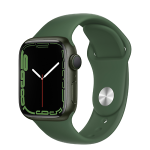 Neuf Apple Watch Series 7 41mm Aluminum Case with Sport Band - Clover Vert GPS