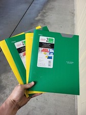 Lot Of 4 Folders - NEW Mead Five Star 2-Pocket Folder with Prong Fasteners